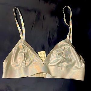 Silver Metallic bralette